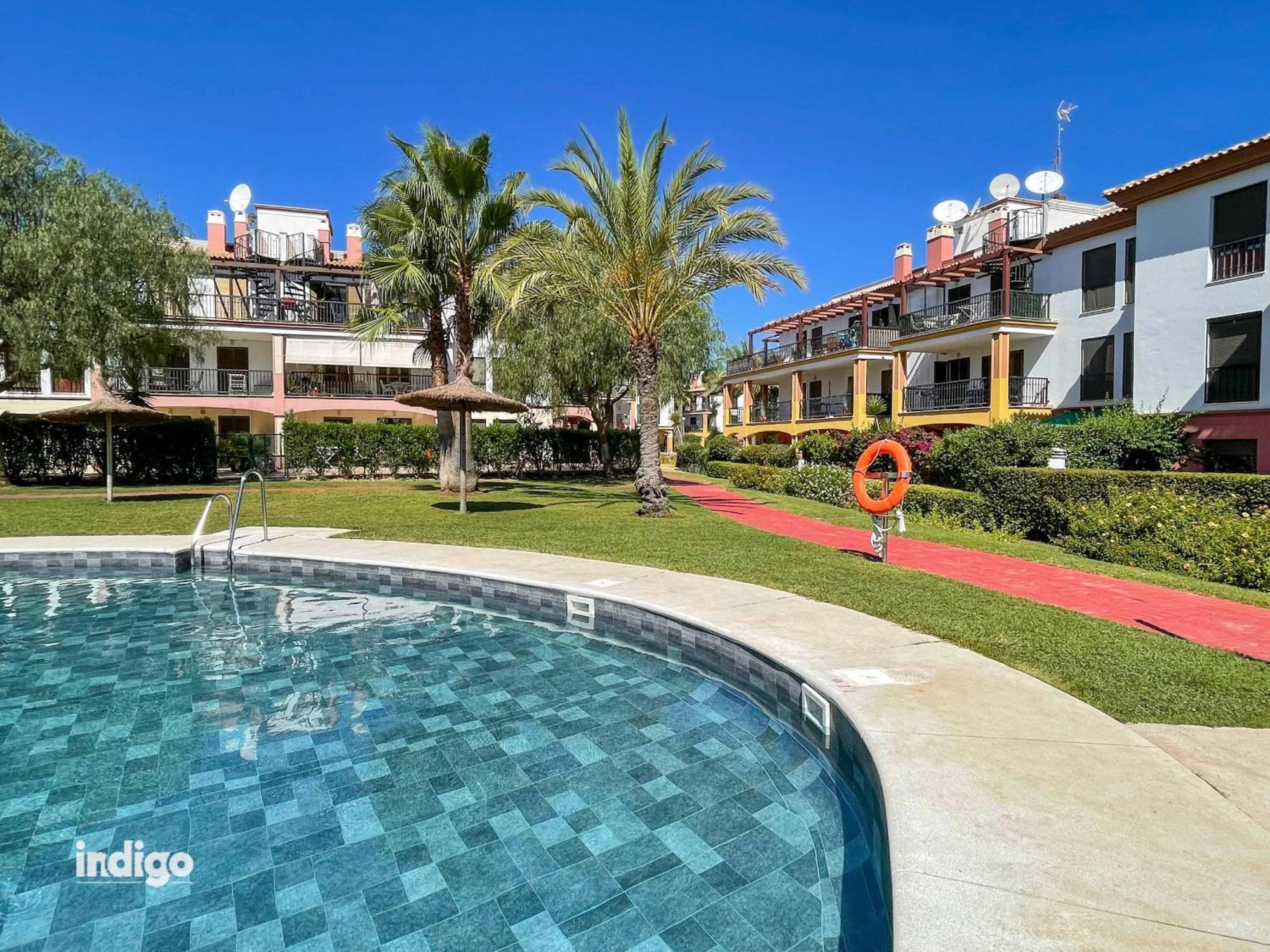 Con Jardin Y Acceso A La Piscina. Apartman Ayamonte Kültér fotó
